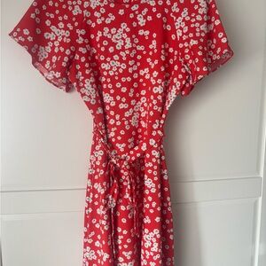 Red Floral Dress